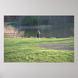 Flygfiske i Pond Poster