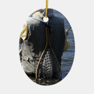 Flygfiske Julgransprydnad Keramik