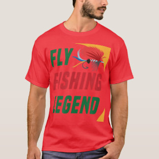 Flygfiske Legend Fisherman Trout Angler  T Shirt