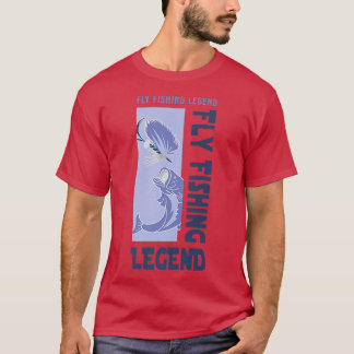Flygfiske Legend Fishing Angler Fisherman 281  T Shirt