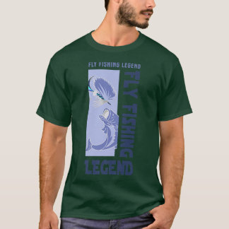 Flygfiske Legend Fishing Angler Fisherman  T Shirt