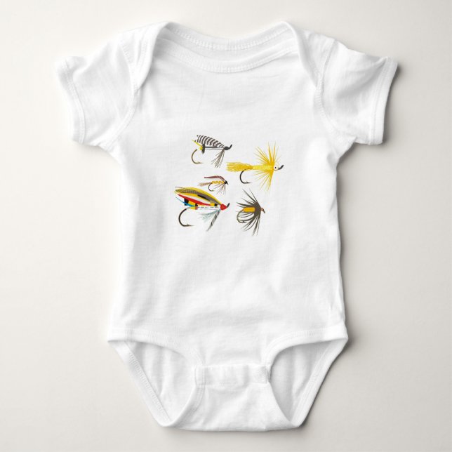 Flygfiske lockar t-shirt (Framsida)