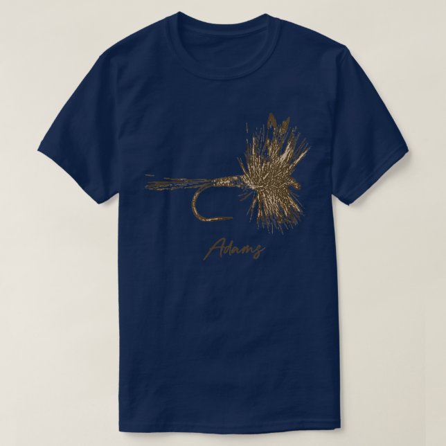 Flygfiske Lure Adams Vintage 1079 T Shirt (Design framsida)