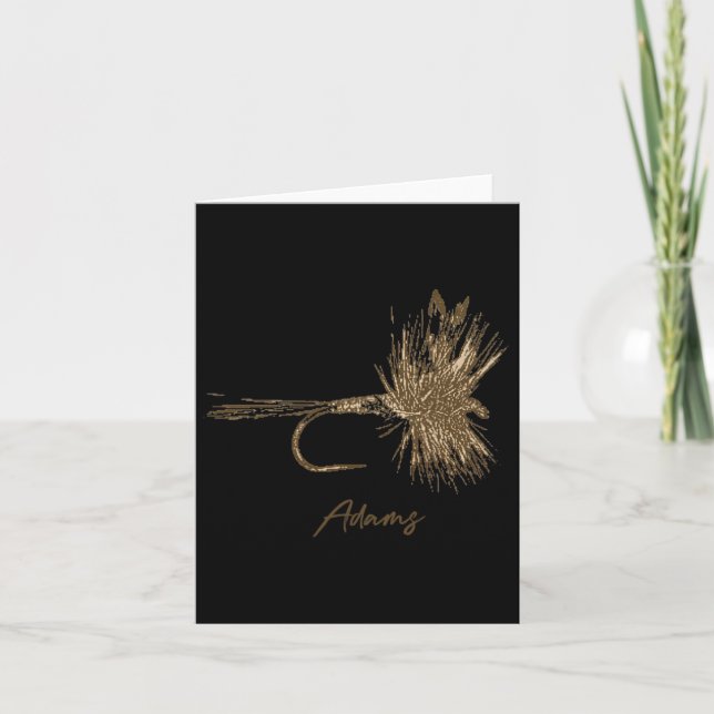 Flygfiske Lure Adams Vintage Kort (Framsida)