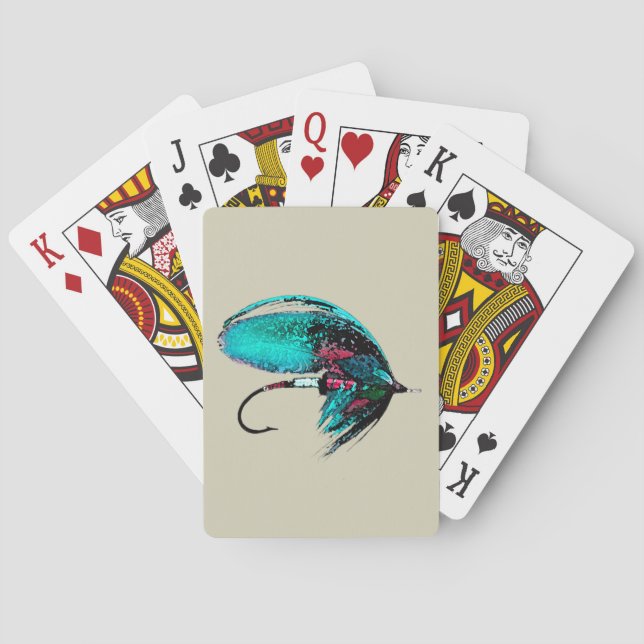 Flygfiske Lure Casinokort (Baksidan)
