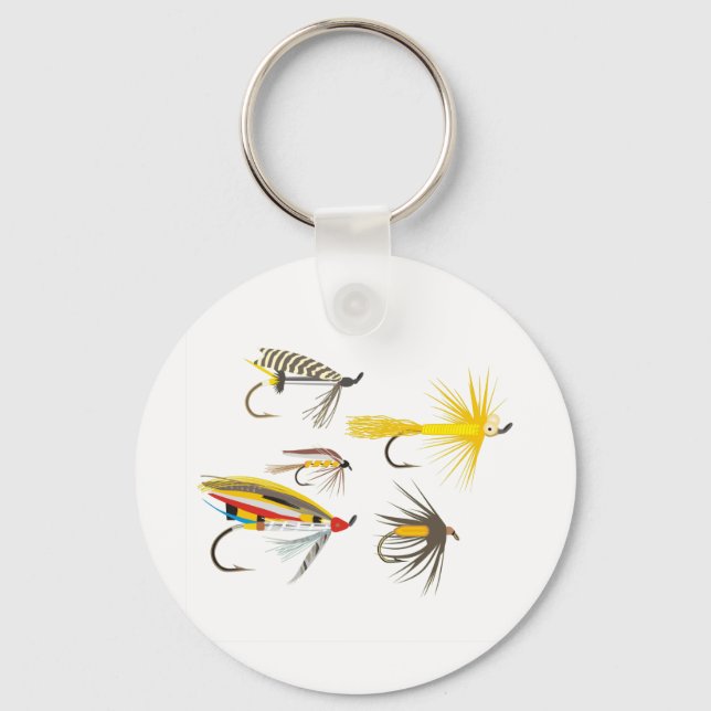 Flygfiske Lures Nyckelring (Framsida)