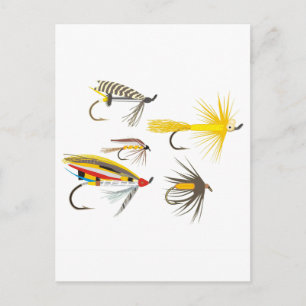 flygfiske Lures Vykort