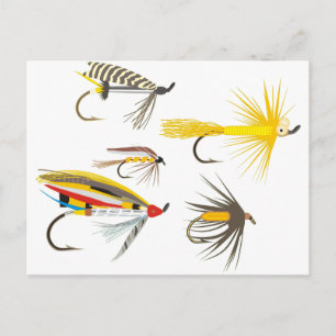 flygfiske Lures Vykort