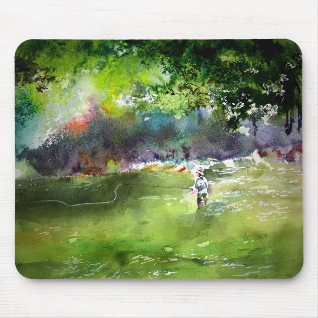 Flygfiske Mousepad Musmatta (Framsidan)