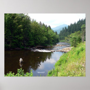Flygfiske om Au Sable Poster