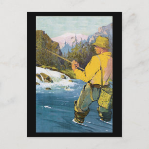 flygfiske Pstcard Vykort