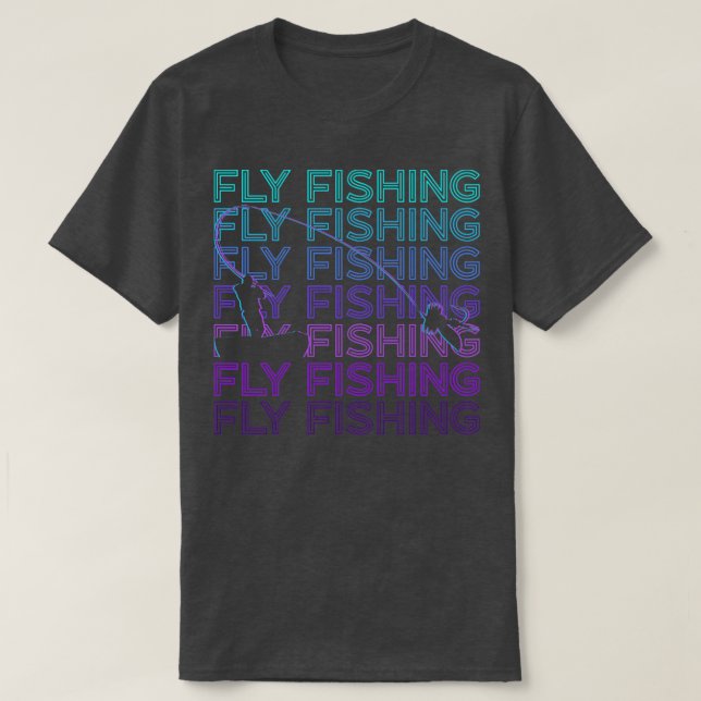 Flygfiske Retro Gift T Shirt (Design framsida)