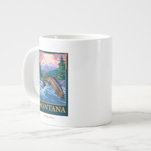 Flygfiske Scene - Montana Jumbo Mugg