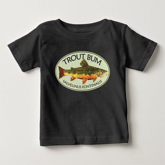 Flygfiske TROUT BUM T-shirt (Framsida)