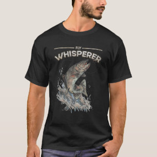Flygfiske Trout Whisperer Jokes Fish Artwork T Shirt