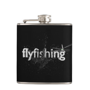 Flygfiske Typografisk text med Dragonfly Fickplunta