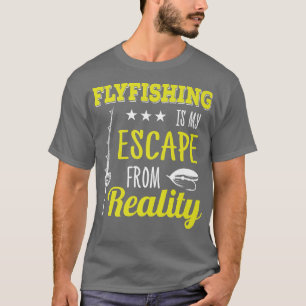 Flygfiske undgår från verkligheten Trout Fish Nata T Shirt