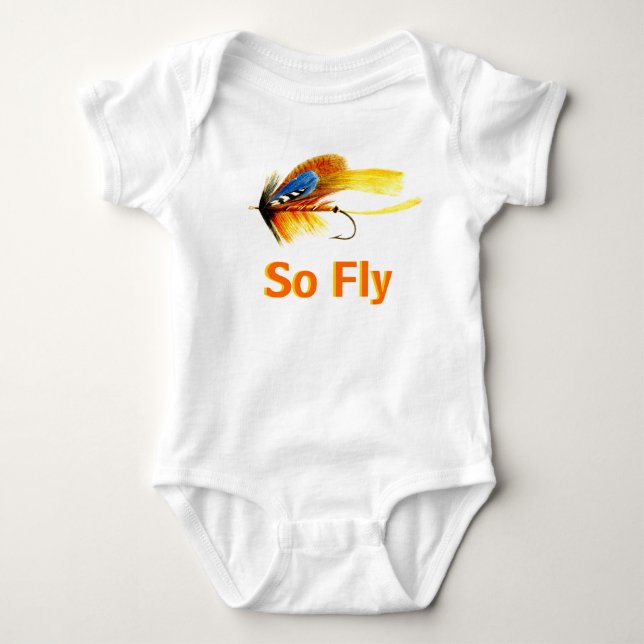 Flygfiskedrag - så fluga t-shirt (Framsida)