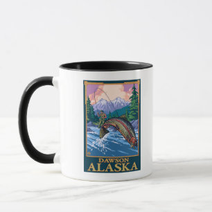 Flygfiskeplats - Dawson, Alaska Mugg
