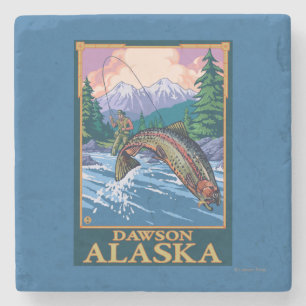 Flygfiskeplats - Dawson, Alaska Underlägg Sten