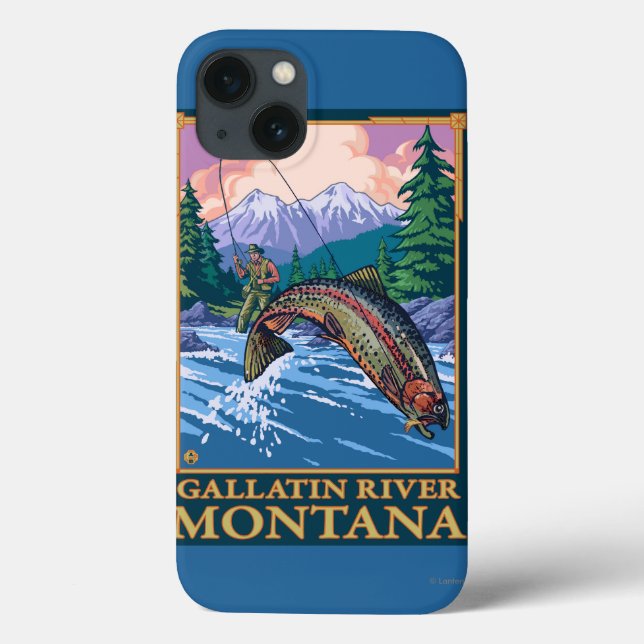 Flygfiskeplats - Gallatinflod, Montana (Baksida)
