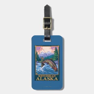 Flygfiskeplats - Ketchikan, Alaska Bagagebricka