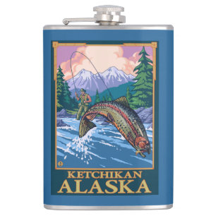 Flygfiskeplats - Ketchikan, Alaska Fickplunta