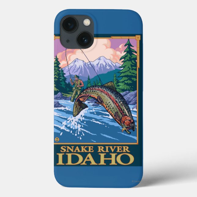 Flygfiskeplats - Snake River, Idaho (Baksida)
