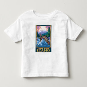Flygfiskeplats - Snake River, Idaho Tee
