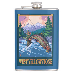 Flygfiskeplats - västra Yellowstone Fickplunta