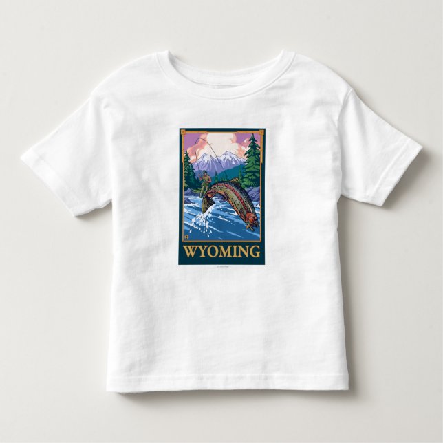 Flygfiskeplats - Wyoming T-shirt (Framsida)