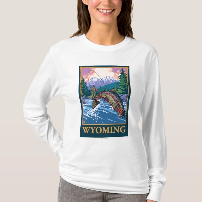 Flygfiskeplats - Wyoming T-shirt (Framsida)