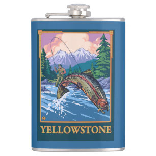 Flygfiskeplats - Yellowstone nationalpark Fickplunta