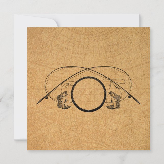 Flygfisket Antikettsfärgsillustration Anteckningskort (Framsida)