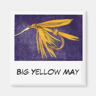 flygfisket "Big Gult May" Art Magnet