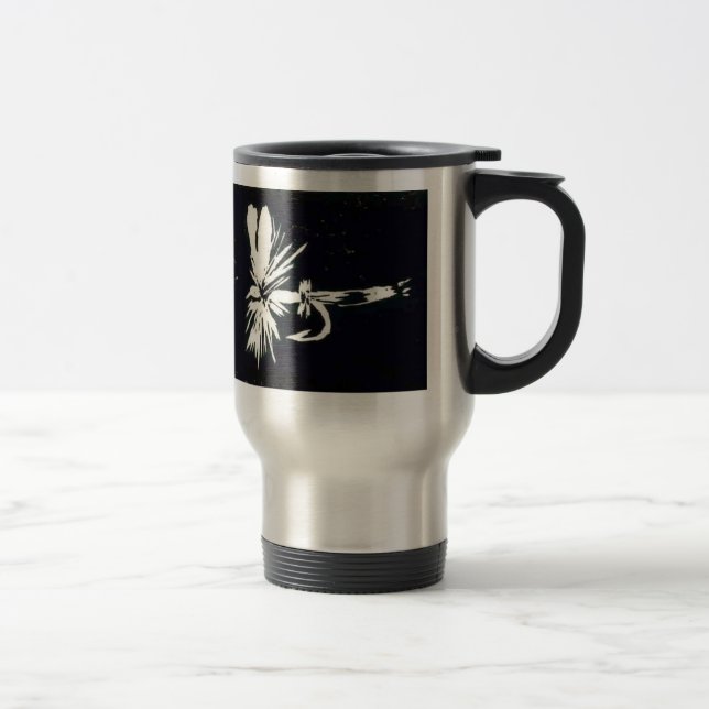 flygfisket "Black Coachman - Cruel Trout" Mugg (Höger)