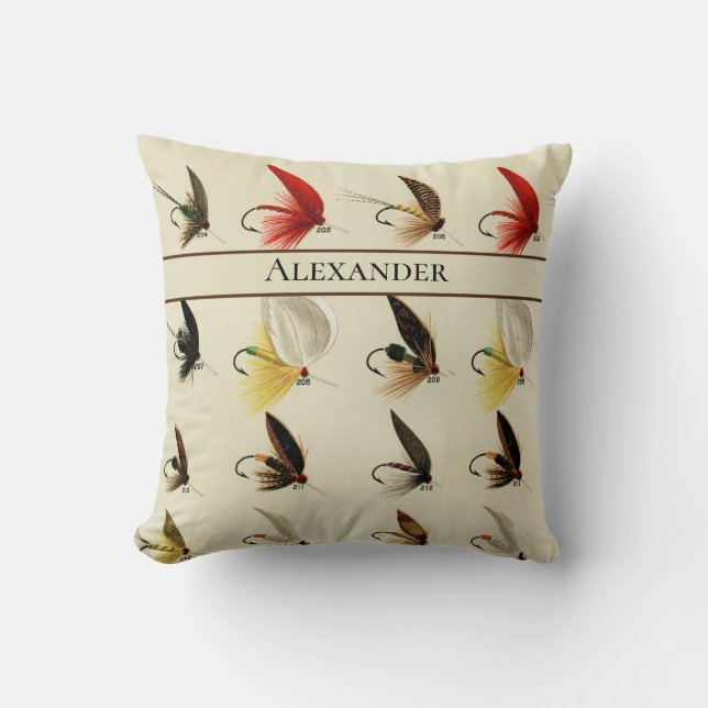 Flygfisket flyger från den sterila vattenfärgen, m kudde (Framsida)