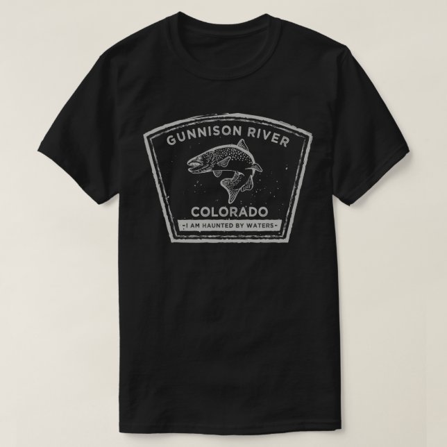 Flygfisket Gunnison River Colorado T Shirt (Design framsida)