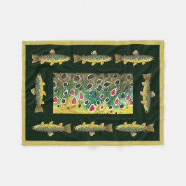 Flygfisket Handsome Brown Trout Fleecefilt