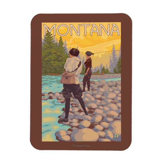 Flygfisket Kvinnor - Montana Magnet (Vertikal)