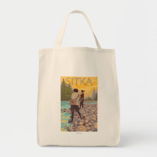 Flygfisket Kvinnor - Sitka, Alaska Tygkasse