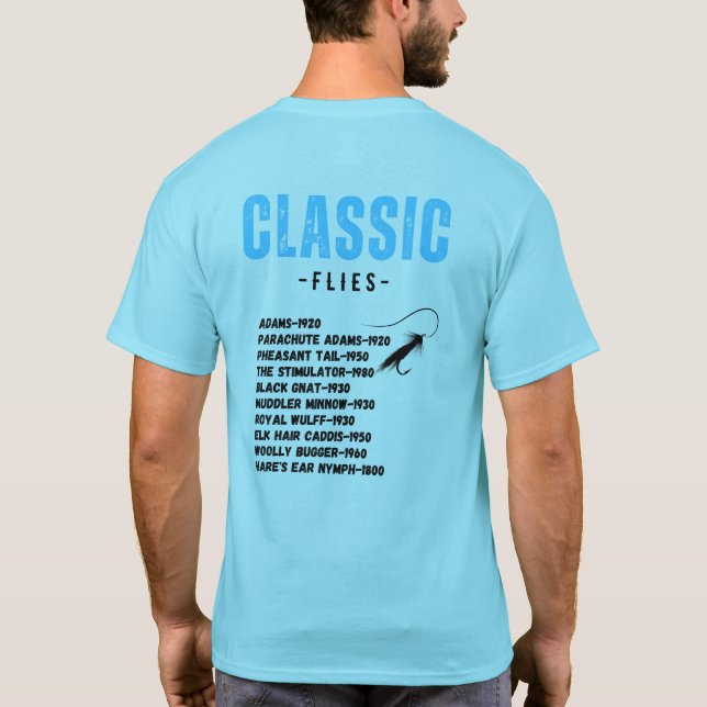 Flygfisket låt oss flyg t shirt (Baksida)
