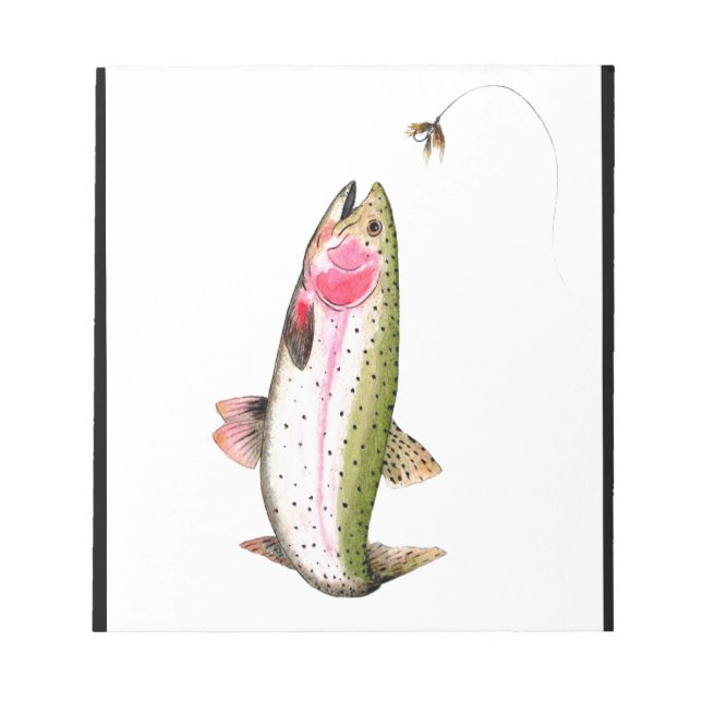Flygfisket Rainbow Trout Anteckningsblock (Framsida)