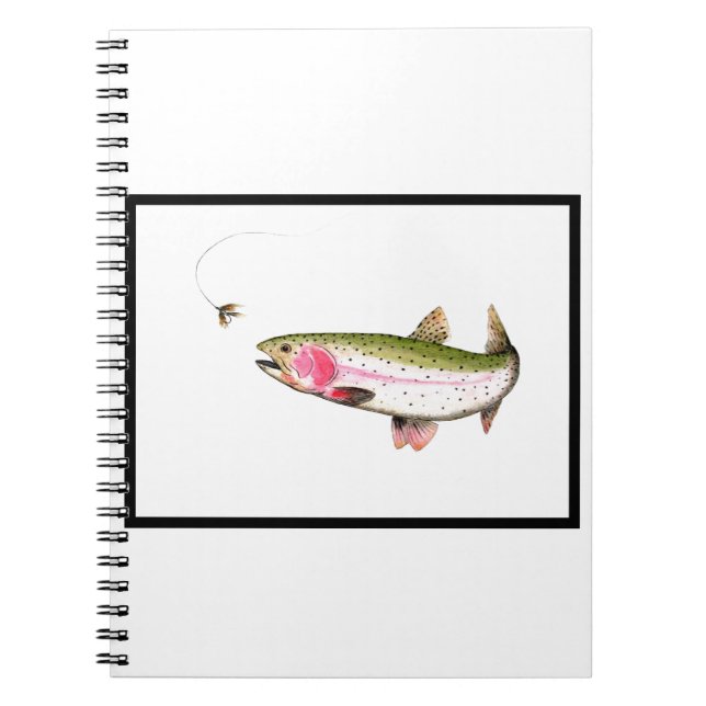 Flygfisket Rainbow Trout Anteckningsbok (Framsidan)