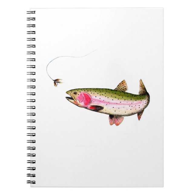 Flygfisket Rainbow Trout Anteckningsbok (Framsidan)
