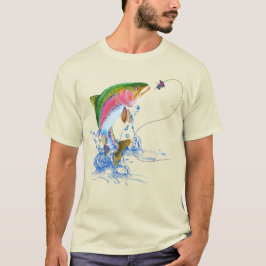 Flygfisket Rainbow Trout T Shirt