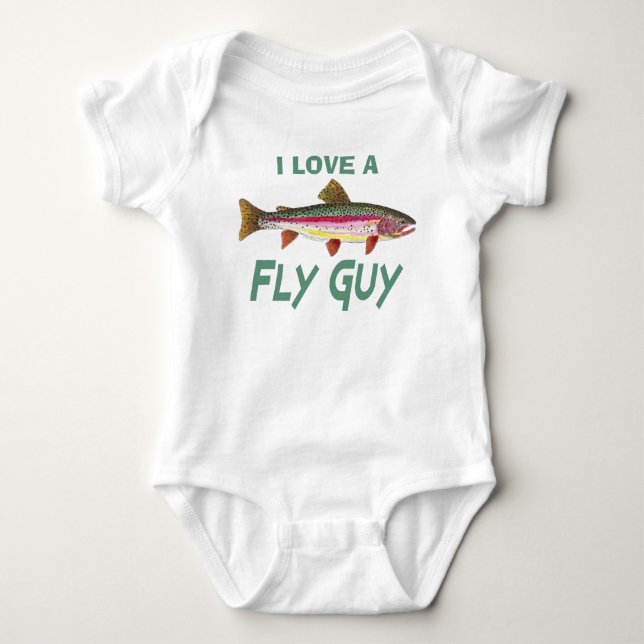 Flygfisket Rainbow Trout T Shirt (Framsida)