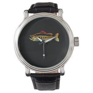 Flygfisket Trout Natur utomhus Fisherman Gift Armbandsur