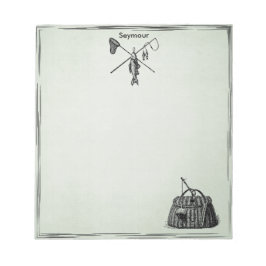 Flygfisket vintage anteckningsblock