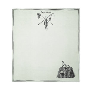 Flygfisket vintage anteckningsblock